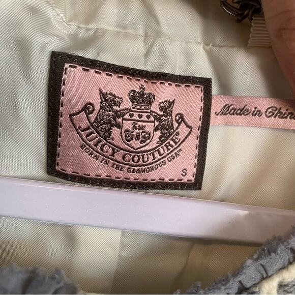 Juicy Couture Blazer Jacket Tweed with button snaps Clueless Women’s Size Small - Picture 4 of 13